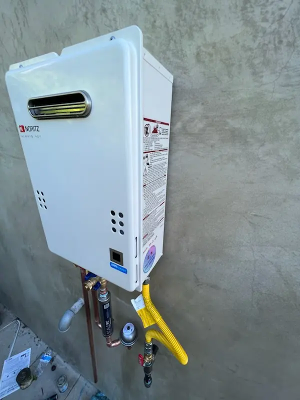 Tankless water heater installation for Canyon Creek homes